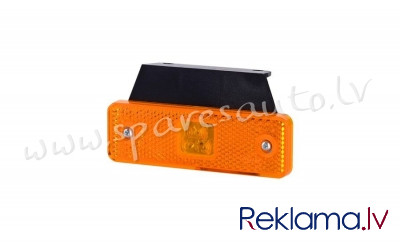 WMLHOR500 - HORPOL LED marker light - HOR55 LD500 orange with reflector 12/24V ECE - Papildlukturis  Рига - изображение 1