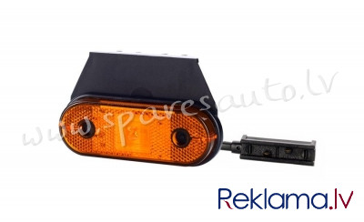WMLHOR650 - HORPOL LED marker light - HOR61 LD650 orange with reflector. hanging 12/24V ECE - Papild Rīga - foto 1