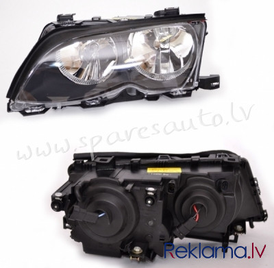 ZBM1115L - 'OEM: 63126910955' TYC, SDN/Touring, with motor for headlamp levelling, Black, H7/H7, ECE Rīga - foto 1
