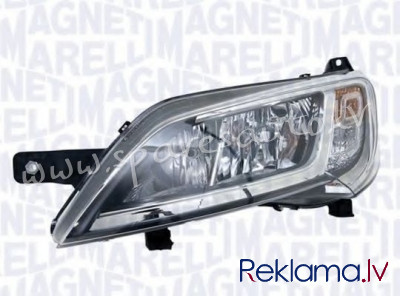 ZFT1169L(MM) - 'OEM: 1374296080' MAGNETI MARELLI, with motor for headlamp levelling, grey, H7/H7, EC Рига - изображение 1