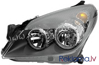 ZOP111010R - 'OEM: 1216561' Hella, with motor for headlamp levelling, Black, H7/H1, E1 R - Priekšēja Рига - изображение 1