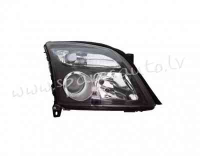 ZOP1152L - 'OEM: 1216129' TYC, (02-05), without motor for headlamp levelling, Black, H7/H7, ECE L -  Рига