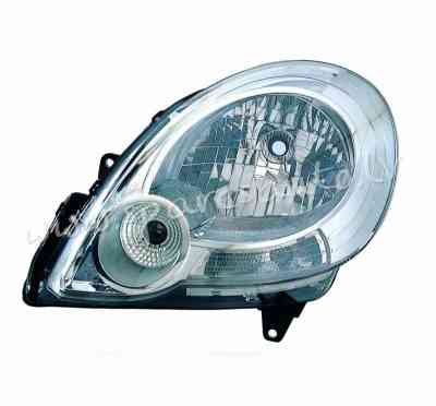 ZRN111219L - 'OEM: 7701068181' Depo, (08-13), with motor for headlamp levelling, Chrome, H4, ECE L - Rīga