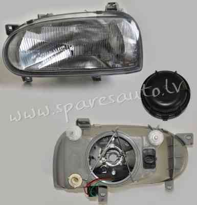 ZVW1111L - 'OEM: 1H6941017' TYC, GOLF III, without motor for headlamp levelling, mechanical, H4, ECE Rīga