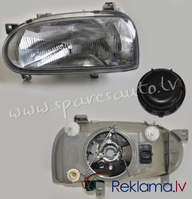 ZVW1111L - 'OEM: 1H6941017' TYC, GOLF III, without motor for headlamp levelling, mechanical, H4, ECE Rīga - foto 1