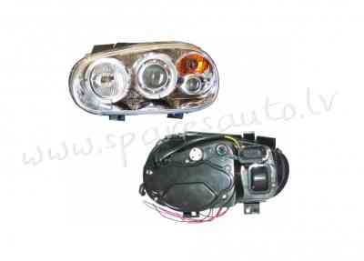 ZVW1130(K)CL -  without motor for headlamp levelling, with fog taillight, Chrome, H1/H1, PY21W, W5W, Рига