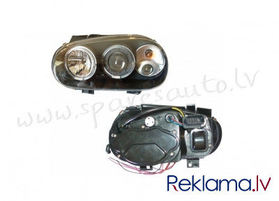 ZVW1130(K)DL -  without motor for headlamp levelling, with fog light, Black, H1/H1, H3, PY21W, W5W,  Rīga - foto 1