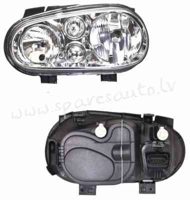 ZVW1130L - 'OEM: 1J1941017B' TYC, without motor for headlamp levelling, without fog light, H1/H7, EC Rīga