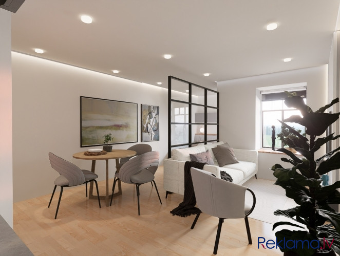 Iegādei pieejams studio tipa dzīvoklis ar pilnu apdari, jaunu virtuvi ar visu nepieciešamo tehniku u Рига - изображение 9