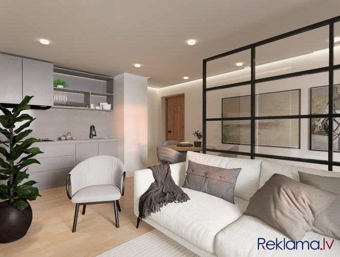 Iegādei pieejams studio tipa dzīvoklis ar pilnu apdari, jaunu virtuvi ar visu nepieciešamo tehniku u Рига - изображение 3