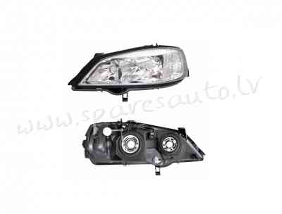 ZOP1116EL - 'OEM: 9117303' TYC, (98-04), without motor for headlamp levelling, Chrome, H7/HB3, ECE L Рига