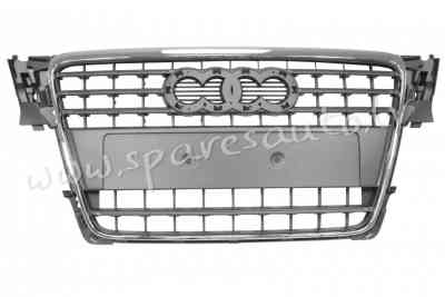 PAD07019GA - 'OEM: 8K08536511QP' with chrome frame, Black - Reste - AUDI A4/S4  B8 (2008-2011) Rīga