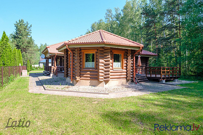 Pārdod skaistu vienstāva guļbūves māju ar iekoptu dārza teritoriju un saimniecības Salaspils - foto 3