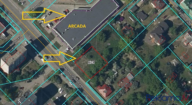 Pārdod divus zemes gabalus kopā,(1050m2 un 610m2) kas veido vienu kopīgu īpašumu 1660m2 Rīga - foto 3