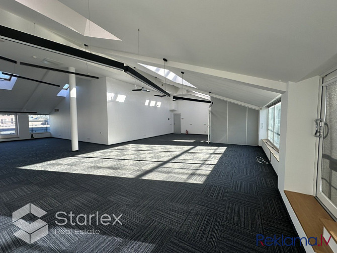 Сдается просторный мансардный офис открытой планировки в современном офисном Рига - изображение 5