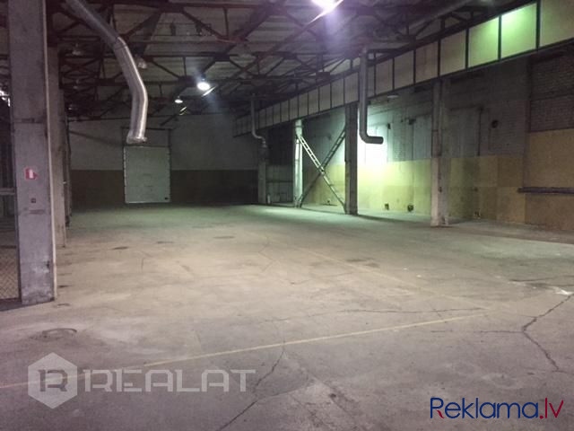 Iznomā sausas noliktavas/ražošanas telpas 1100 m2 platībā . Telpās ir pievilkts pilsētas Rīga - foto 3