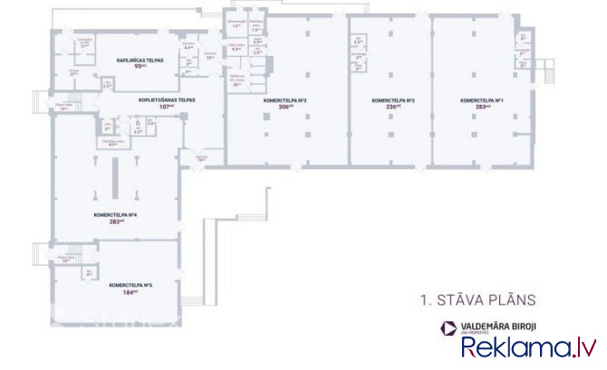 Iznomā komerctelpas jaunajā biroja centrā V118.Māja renovēta, mainot pilnībā tās vizuālo Rīga - foto 15