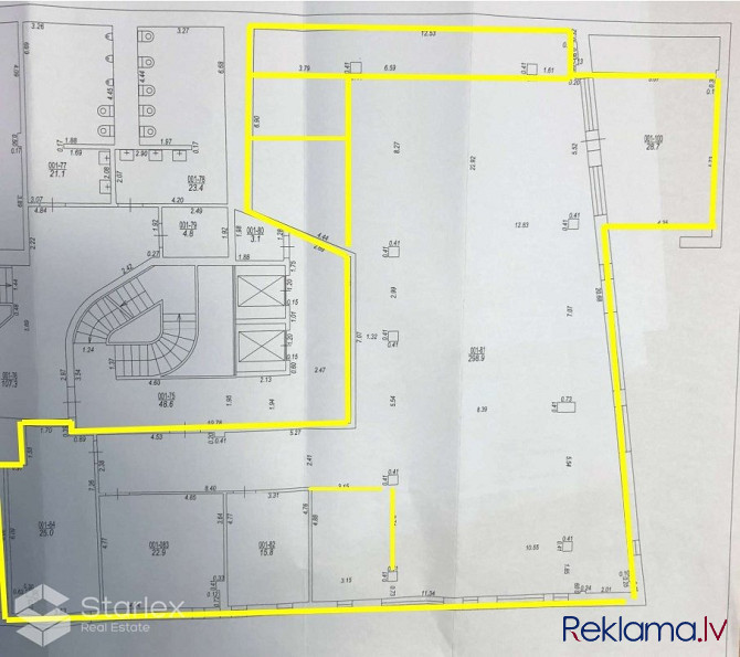 Nomai tiek piedāvātas 392 m2 plašas biroja telpas ar skatu uz Daugavu. Birojs atrodas ēkas 3. Rīga - foto 10