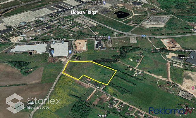 Pārdod neapbūvētu zemes gabalu ar platību 5,62 ha Mārupē, 1,5 km attālumā no lidostas Mālpils pagasts - foto 1