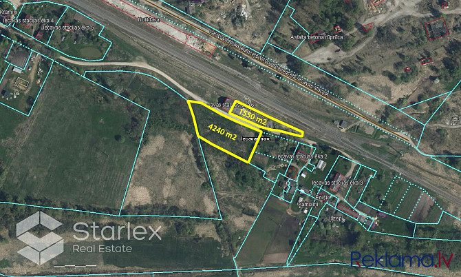 Pārdod 2 zemes gabalus ar kopējo platību 5790 m2 Iecavas dzelzceļa stacijas teritorijā. Viens Bauska un Bauskas novads - foto 4