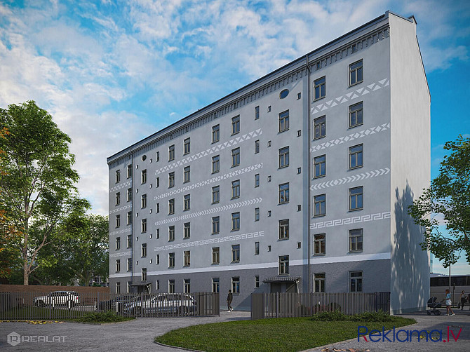 Pārdod modernu divistabu dzīvokli ar pilnu iekšējo apdari. Ēkas izsmalcinātais veidols Rīga - foto 11
