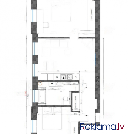 Pārdod moderni izremontētu 3 - istabu dzīvokli ar kopējo platību 66 kv. m ar auto vietu slēgtā pagal Рига - изображение 1