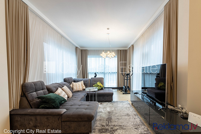Jaunceltne, labiekārtota apzaļumota teritorija, luksuss apartamenti  89,6 m2, ir lifts, balkons, Rīga - foto 1