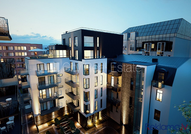 Проект - J5, здание во дворе, возможность аренды парковки, лифт, балкон 8.8 м2, Рига - изображение 9