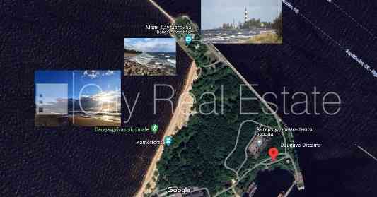 Земля в собственности, зеленая территория, разрешено строить объект Rīga