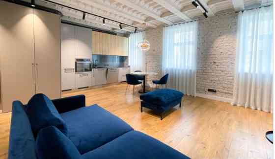Tasteful loft-style apartment in a new project!  Furnished three-room apartment on Cēsu street. The  Рига