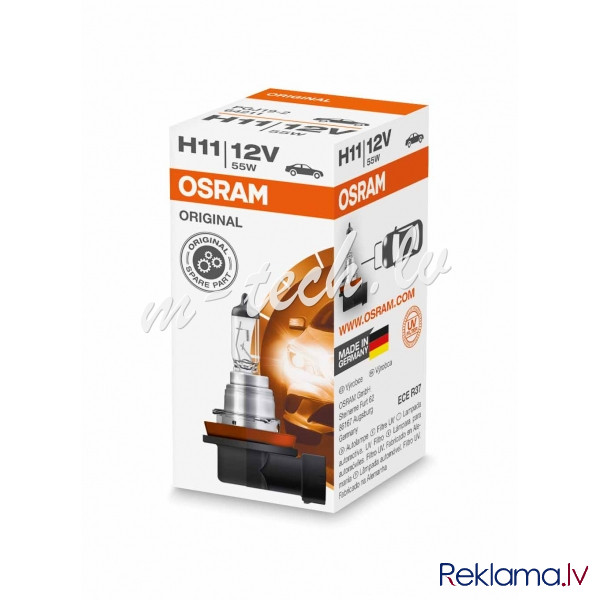 O11 - Halogen OSRAM PGJ19-2 12V 55W H11 Рига - изображение 1