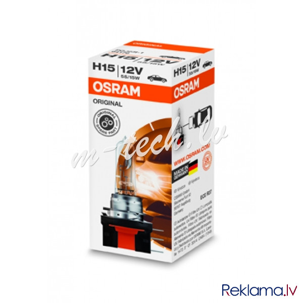 O15 - Halogen OSRAM PGJ23t-1 12V 15/55W H15 Rīga - foto 1