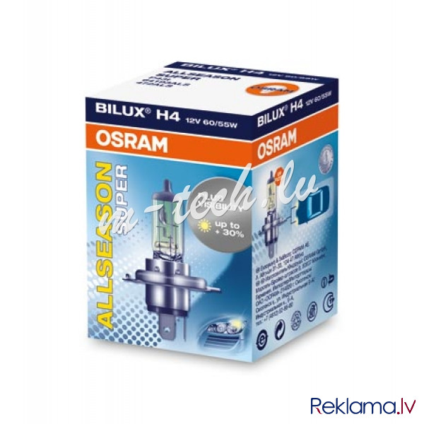 OALS4 - Halogen OSRAM ALLSEASON 64193ALS P43t 60/55W 12V H4 Rīga - foto 1