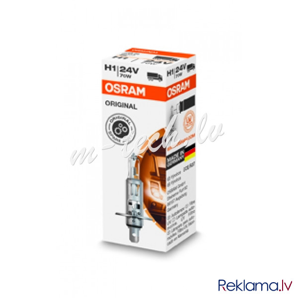 OTSP1 - Halogen OSRAM TRUCKSTAR PRO +100% P14.5s 24V 70W H1 Рига - изображение 1