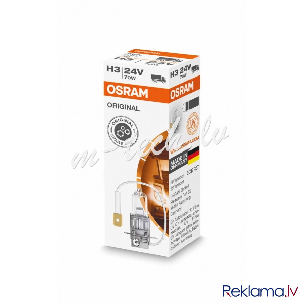 O324 - Halogen OSRAM Orginal 64156 PK22s 24V 70W H3 Рига - изображение 1