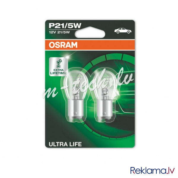 O7528ULT - OSRAM Ultra Life BAY15d 12V P21/5W Rīga - foto 1