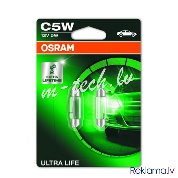 O6418ULT - OSRAM Original 6418ULT 5W 12V SV8.5-8 UNV1 Rīga - foto 1