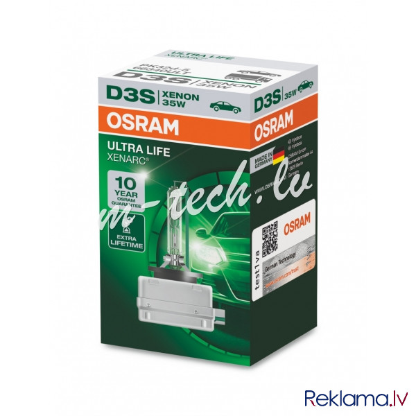 O66340ULT - Osram XENARC ULTRA LIFE D3S PK32d-5 V 35W 66340ULT Рига - изображение 1