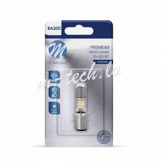 LB552W-01B - Blister 1x LED BA20D 12x3030SMD 10-80V AC/DC white Рига