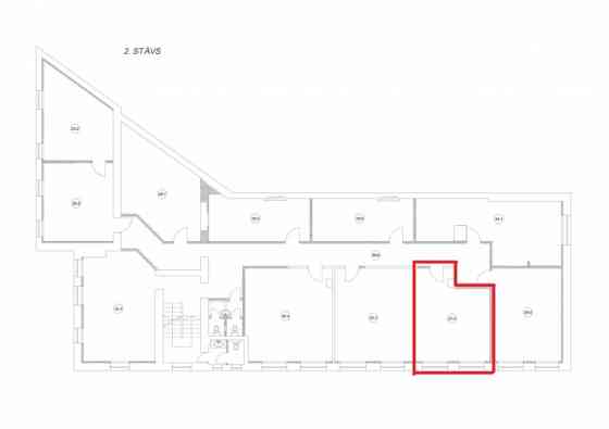 Piedāvājumā biroja telpas Brasā, Starta iela 1.  + Kopējā platība 27 m2;  + 2. stāvs; + Ap ēku bezma Рига