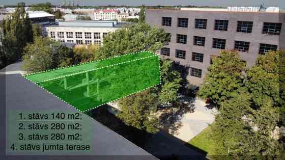 Ar 2024. gada vasaru nomai pieejama atsevišķa biroja ēka ar jumta terasi.   Kopējā platība piedāvāju Rīga