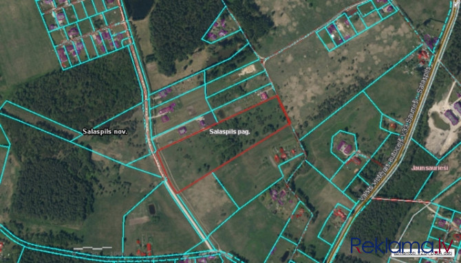Pārdošana lauksaimniecības zemesgabals Salaspilī   Platība: 35600m  + Taisnstūra formas Salaspils - foto 1