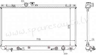 RA64653Q - 'OEM: 1640070620' EDA\\\Cooling - Radiators - LEXUS IS200/300 (2000-2005) Рига