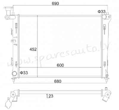 RA67075 - 'OEM: 253102H000' 1.4L, 1.6L, 2.0L, EDA\\\Cooling - Radiators - KIA CEE D  ED (2006-2009) Rīga