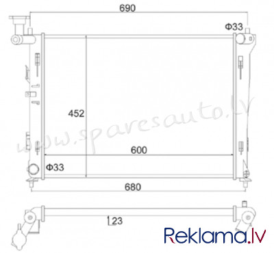 RA67075 - 'OEM: 253102H000' 1.4L, 1.6L, 2.0L, EDA\\\Cooling - Radiators - KIA CEE D  ED (2006-2009) Rīga - foto 1