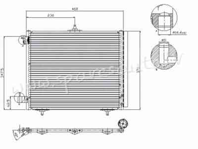 RC94595 - 'OEM: 9635759480' EDA\\\Cooling - Kondicioniera Radiators - PEUGEOT 207  W_ (2006-2013) Рига