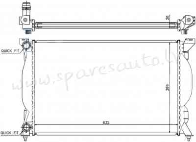 RA60304Q - 'OEM: 8E0.121.251' RKPRC804, EDA\\\Cooling - Radiators - AUDI A6  C5 (2001-2005) Rīga