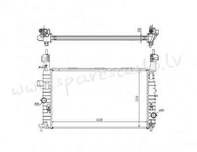 RA63087Q - 'OEM: 1300254' MT, EDA\\\Cooling - Radiators - OPEL MERIVA  A (2003-2006) Рига