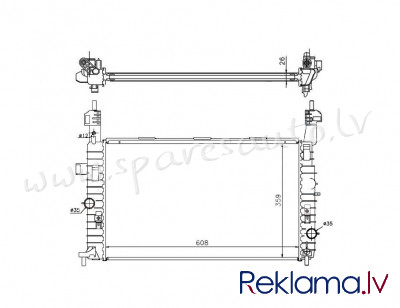 RA63087Q - 'OEM: 1300254' MT, EDA\\\Cooling - Radiators - OPEL MERIVA  A (2003-2006) Рига - изображение 1