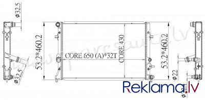 RA65295Q - 'OEM: 1K0121251CL' 1.2TSI, EDA\\\Cooling - Radiators - VW GOLF PLUS (2005-2008) Рига - изображение 1